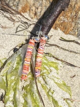 Pendientes Areoso Multicolor Con Conchas Naturales 3 | Nombre web